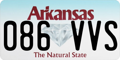 AR license plate 086VVS
