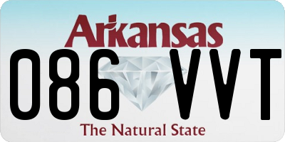 AR license plate 086VVT