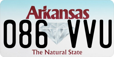 AR license plate 086VVU