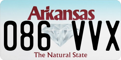 AR license plate 086VVX
