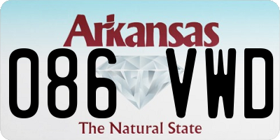 AR license plate 086VWD