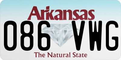 AR license plate 086VWG