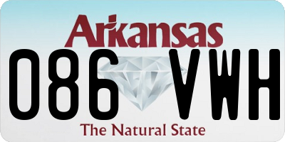 AR license plate 086VWH