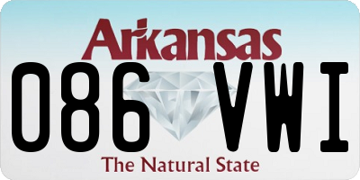 AR license plate 086VWI