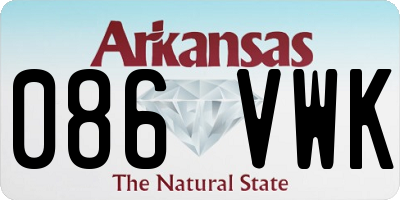 AR license plate 086VWK