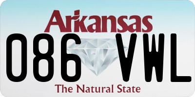 AR license plate 086VWL