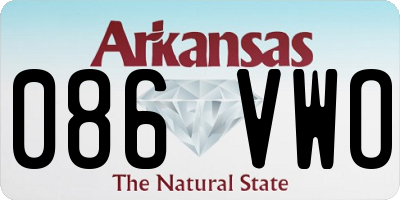 AR license plate 086VWO