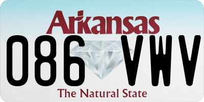 AR license plate 086VWV