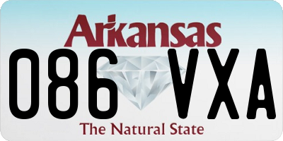 AR license plate 086VXA