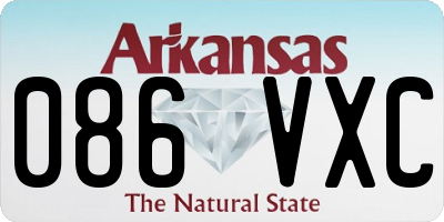 AR license plate 086VXC