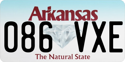 AR license plate 086VXE