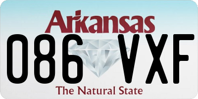 AR license plate 086VXF