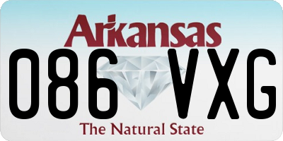 AR license plate 086VXG