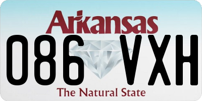 AR license plate 086VXH