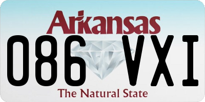 AR license plate 086VXI