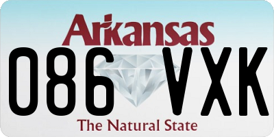 AR license plate 086VXK