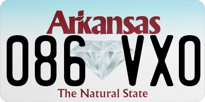 AR license plate 086VXO