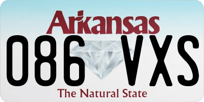 AR license plate 086VXS