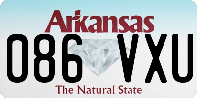 AR license plate 086VXU