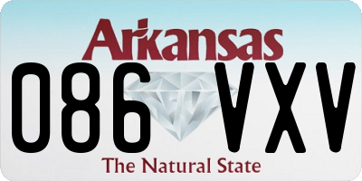 AR license plate 086VXV
