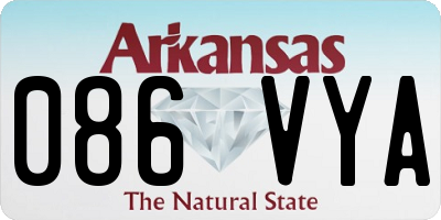 AR license plate 086VYA
