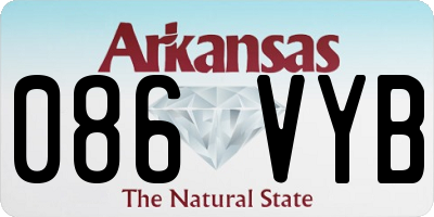 AR license plate 086VYB