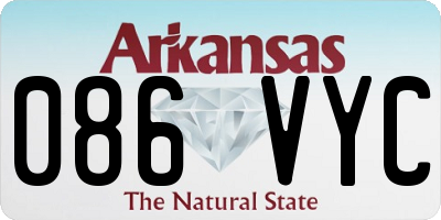 AR license plate 086VYC