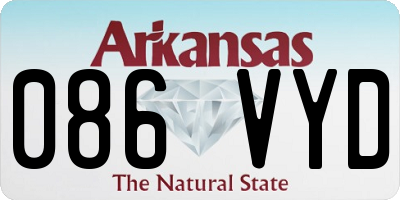AR license plate 086VYD