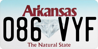 AR license plate 086VYF