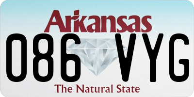 AR license plate 086VYG