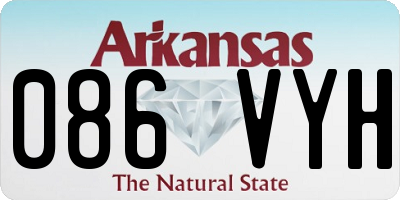 AR license plate 086VYH