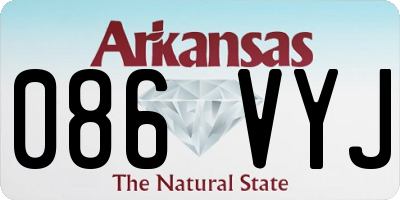 AR license plate 086VYJ
