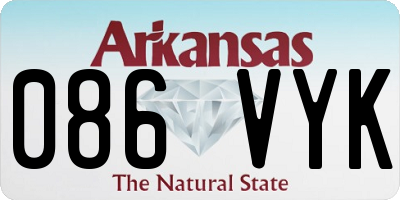 AR license plate 086VYK