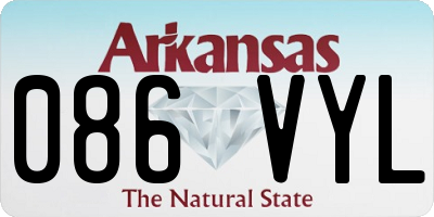 AR license plate 086VYL