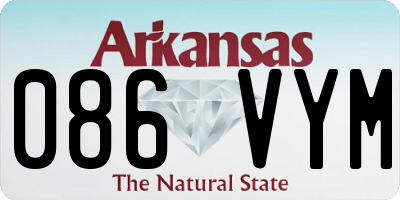 AR license plate 086VYM