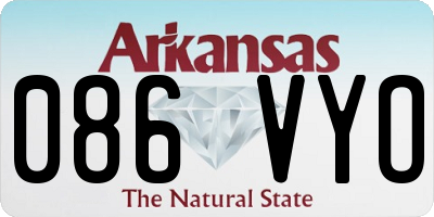 AR license plate 086VYO