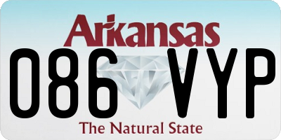 AR license plate 086VYP