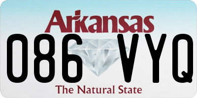 AR license plate 086VYQ