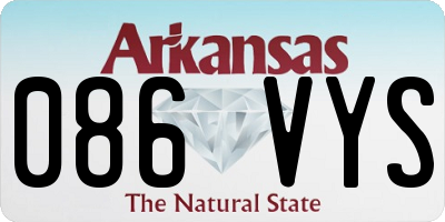 AR license plate 086VYS