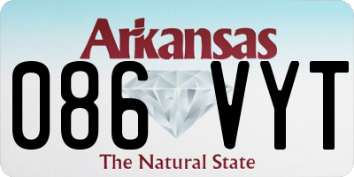 AR license plate 086VYT