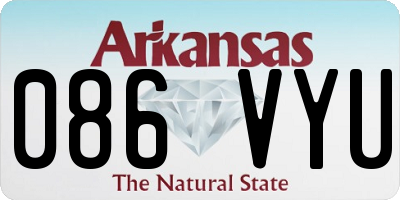 AR license plate 086VYU