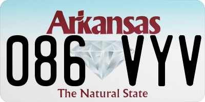 AR license plate 086VYV