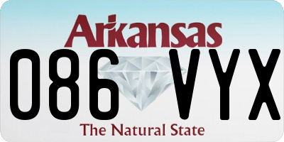 AR license plate 086VYX
