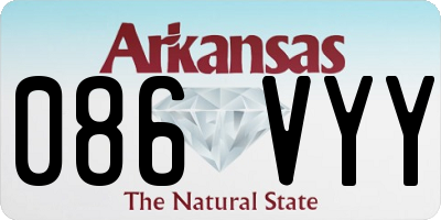 AR license plate 086VYY