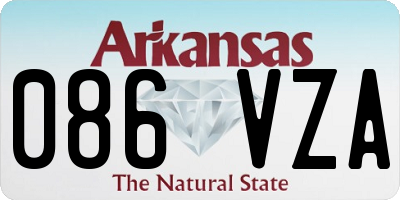 AR license plate 086VZA