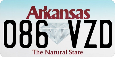 AR license plate 086VZD