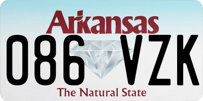 AR license plate 086VZK