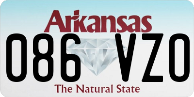 AR license plate 086VZO