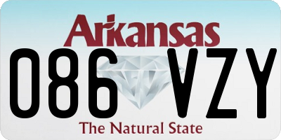 AR license plate 086VZY
