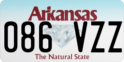 AR license plate 086VZZ